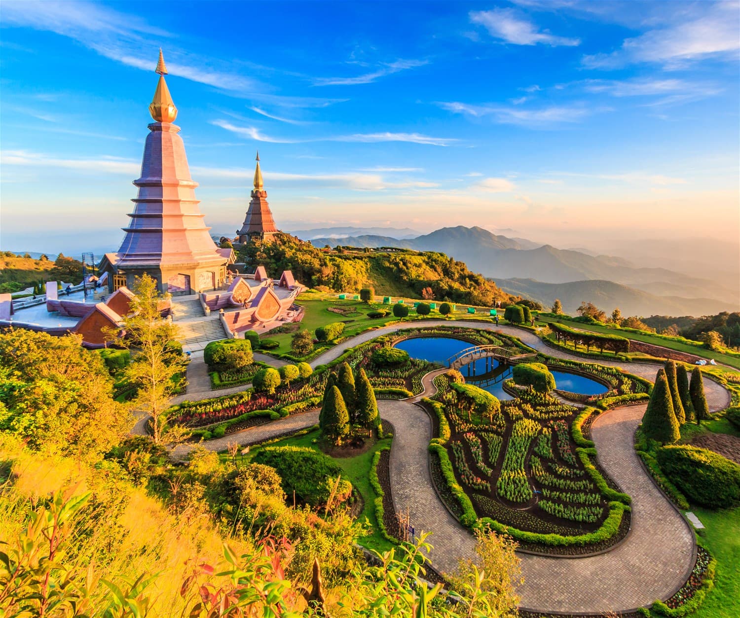 Bangkok Thailand — grand palace and skyline